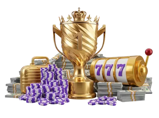 Gouden trofee, gokkast 777 en fiches van Nightluck